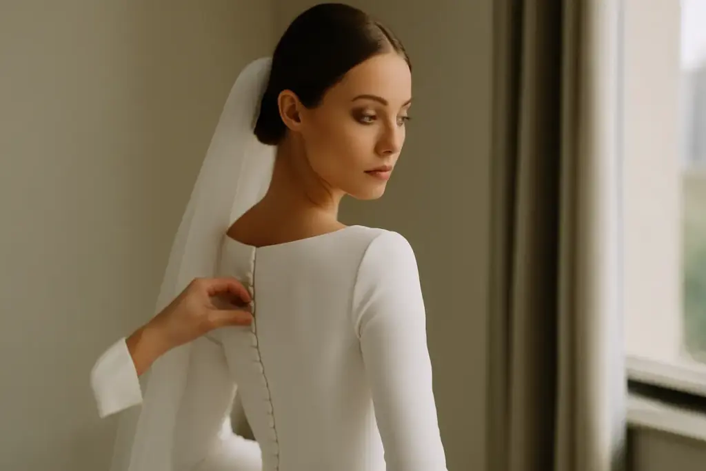 Abiti da sposa minimal chic: il dettaglio che fa passare inosservato solo agli occhi poco attenti