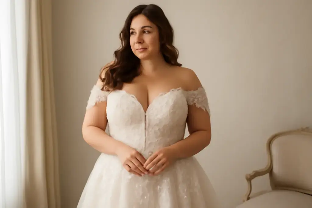 Abiti da sposa per donne curvy: i dettagli che valorizzano senza costringere