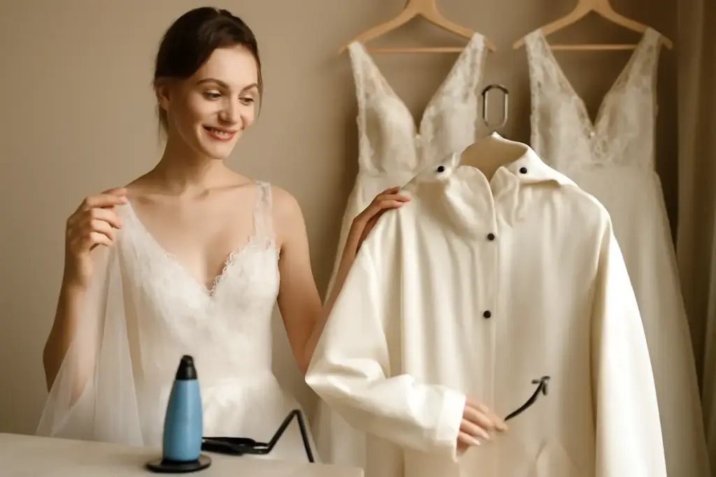 Tessuti innovativi per abiti da sposa: vantaggi pratici che nessuno ti racconta alle prime prove