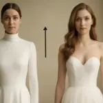 Collo alto o scollo a cuore nell’abito da sposa? Le differenze che trasformano la figura