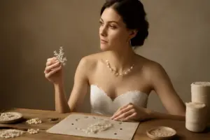 Parure e gioielli sposa fatti a mano: i materiali migliori per un look unico e personalizzato
