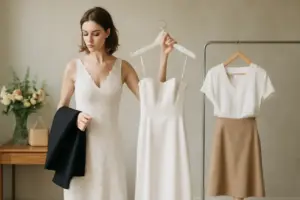 Quali sono gli abiti da sposa più facili da riadattare dopo la cerimonia? Idee pratiche e creative