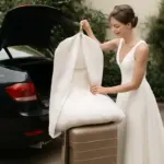Come evitare che l’abito da sposa si stropicci durante gli spostamenti? Soluzioni semplici che fanno la differenza