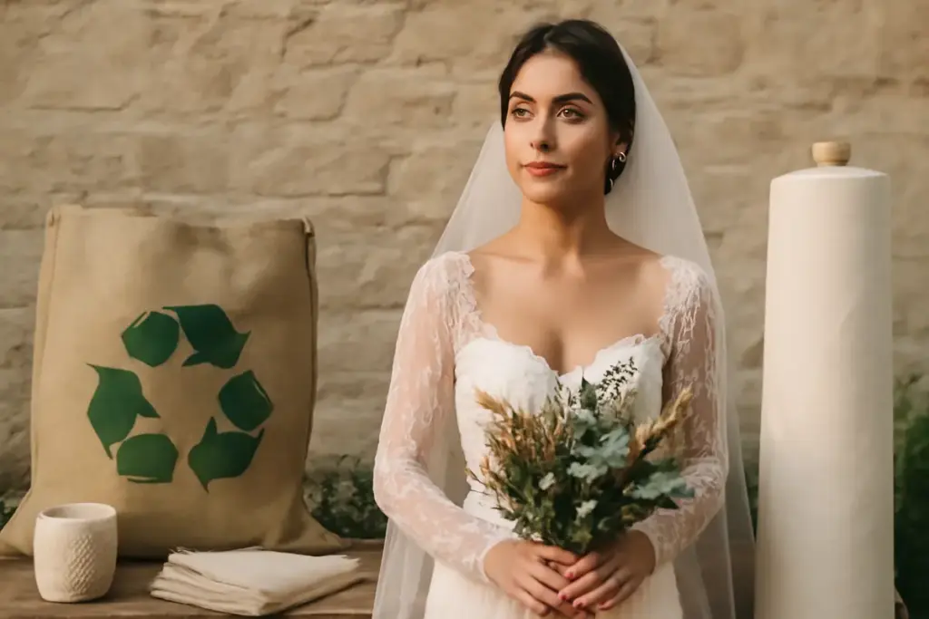 Abiti da sposa sostenibili: materiali ecologici e perché sceglierli senza sacrificare lo stile